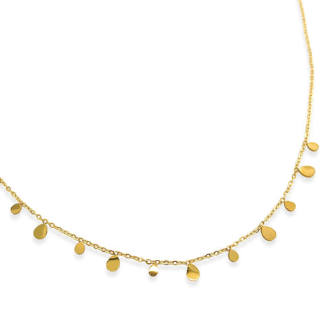 Dangling Charm Necklace - Waterproof/18k Gold