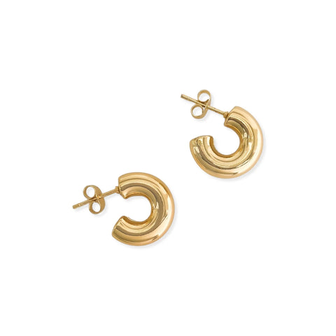 Huggie Earrings - Waterproof/18k Gold
