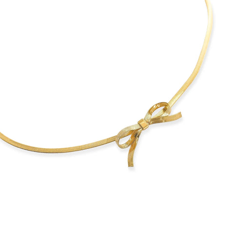 Tied Up Necklace - Waterproof/18k Gold