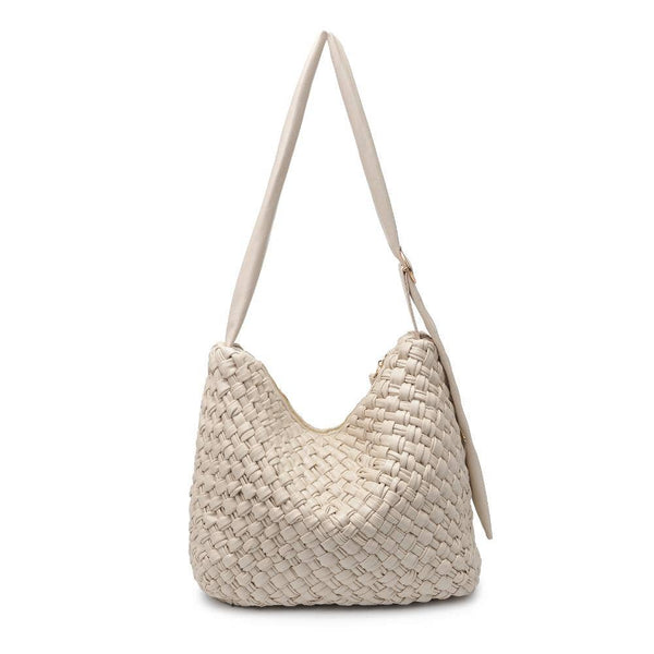 Classica Woven Crossbody - Oatmilk