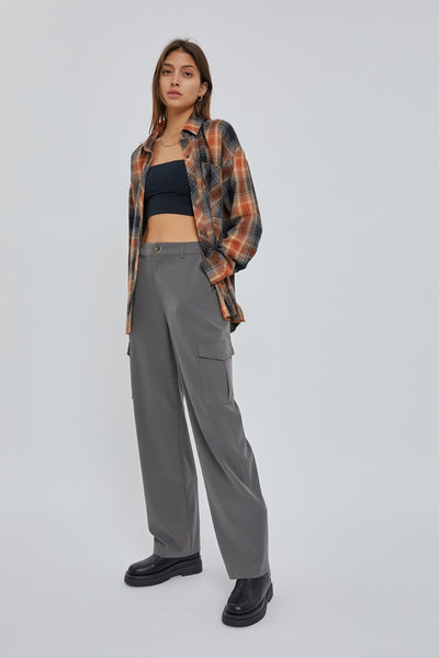 Oversized Boyfriend Flannel - Amber