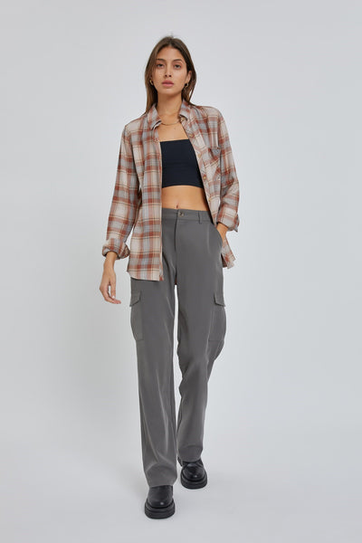 Classic Plaid Flannel - Almond