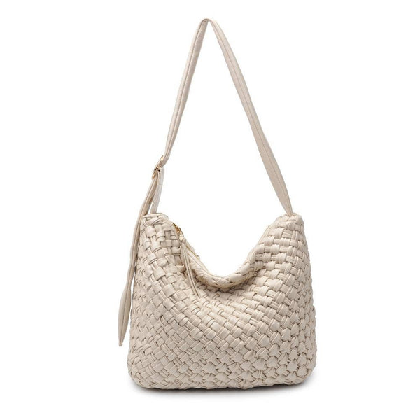Classica Woven Crossbody - Oatmilk