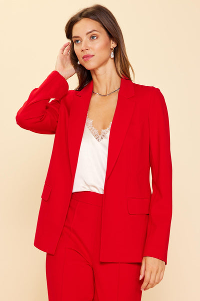 Stretchy Blazer - Scarlet Red