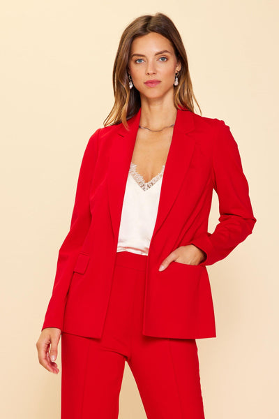 Stretchy Blazer - Scarlet Red