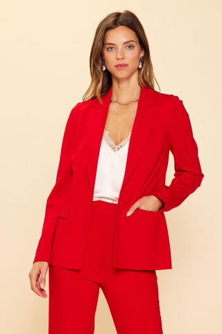 Stretchy Blazer - Scarlet Red