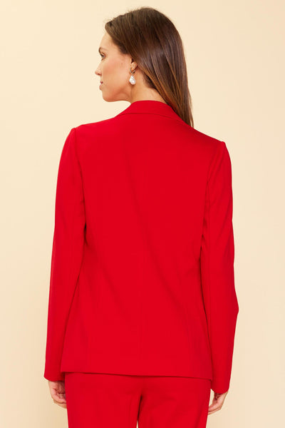 Stretchy Blazer - Scarlet Red