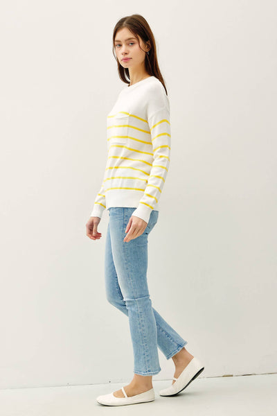 LIGHTWEIGHT STRIPED SWEATER