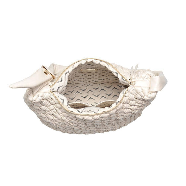 Classica Woven Crossbody - Oatmilk