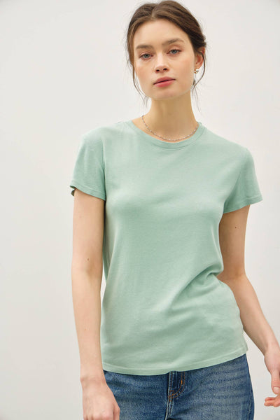 CLASSIC COTTON BLEND CREWNECK T-SHIRT