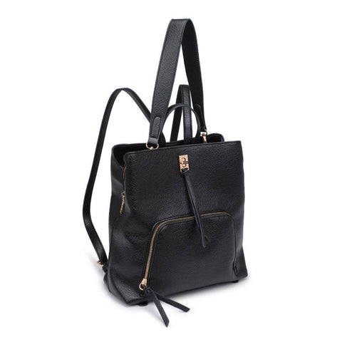 Genevieve Convertible Backpack - Black