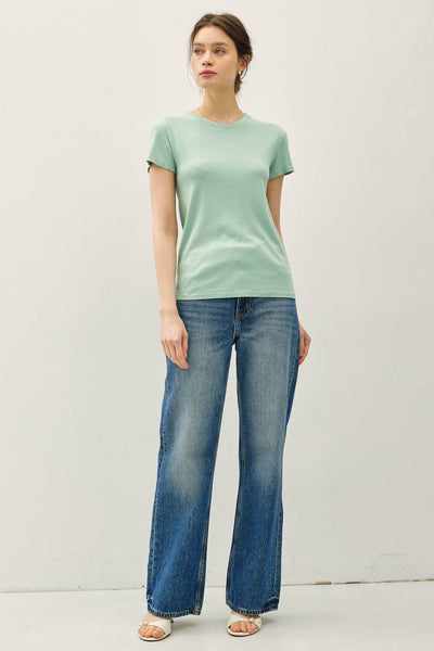 CLASSIC COTTON BLEND CREWNECK T-SHIRT