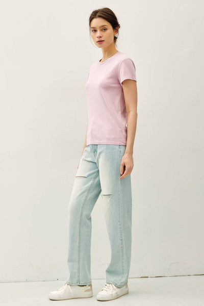 CLASSIC COTTON BLEND CREWNECK T-SHIRT