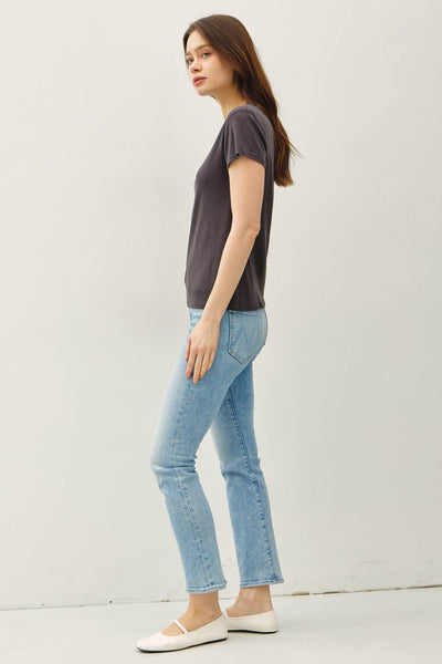 CLASSIC COTTON BLEND CREWNECK T-SHIRT