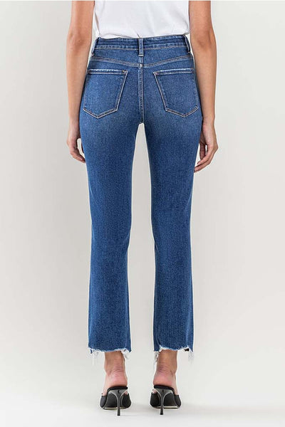 High Rise Slim Straight Jeans