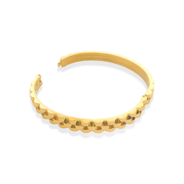 Claire Bangle Bracelet - Waterproof/18k Gold