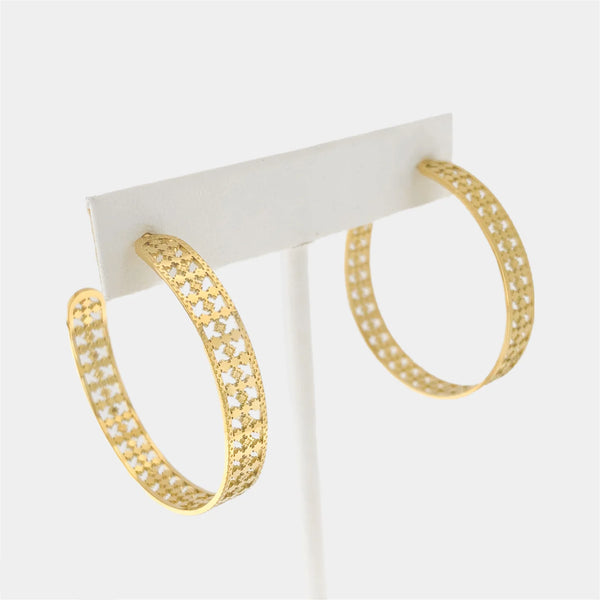 Kristin Hoop Earrings - Waterproof/18k Gold