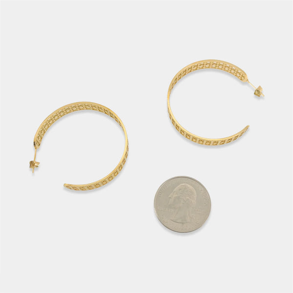 Kristin Hoop Earrings - Waterproof/18k Gold