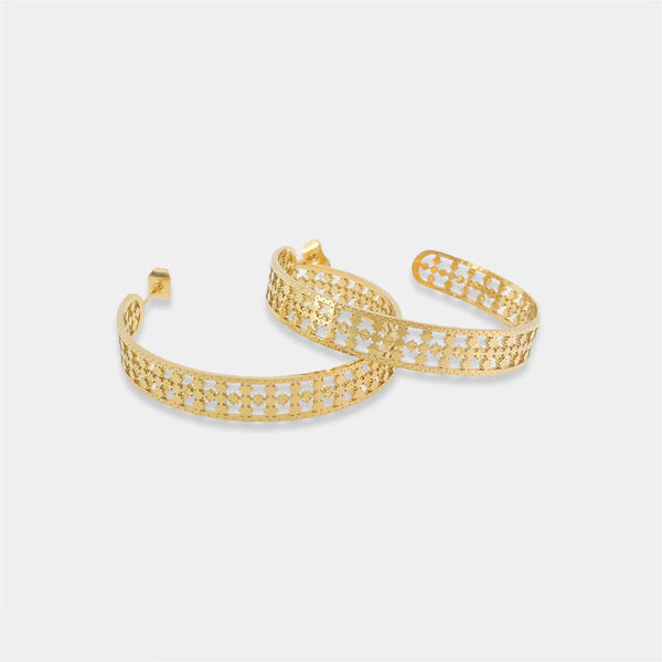 Kristin Hoop Earrings - Waterproof/18k Gold