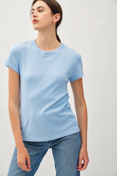 CLASSIC COTTON BLEND CREWNECK T-SHIRT