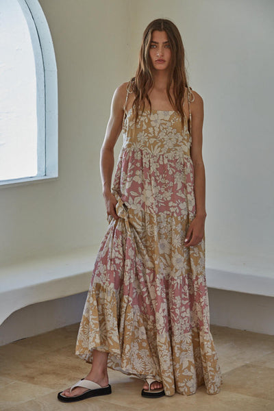 Golden Hour Floral Maxi Dress