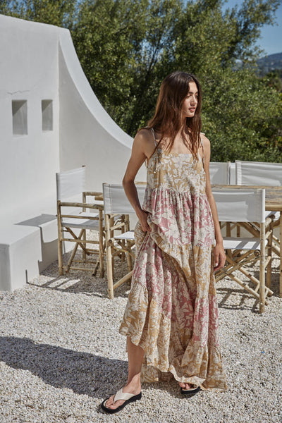 Golden Hour Floral Maxi Dress