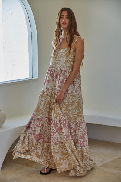 Golden Hour Floral Maxi Dress