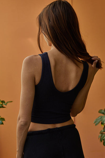 Reversible Seamless Cami - Black