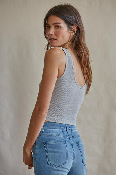 Reversible Seamless Cami - Pewter