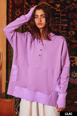 Boxy Hoodie - Lilac