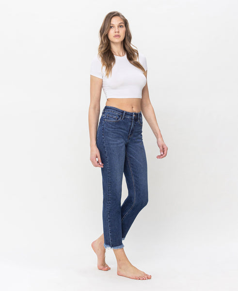 High Rise Crop Regular Straight