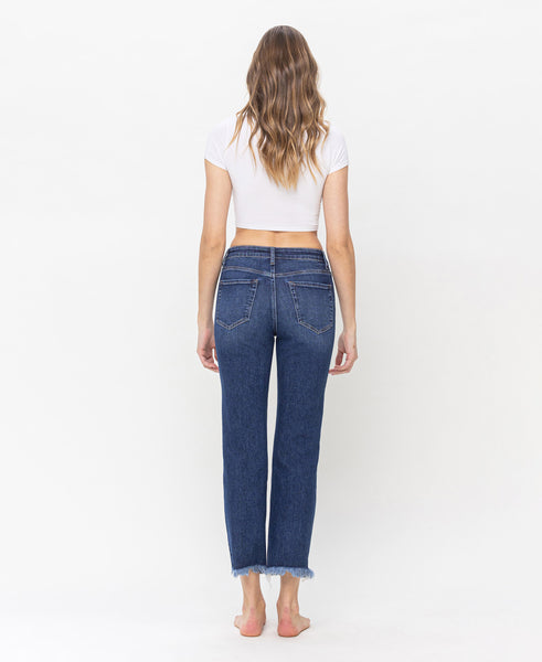 High Rise Crop Regular Straight