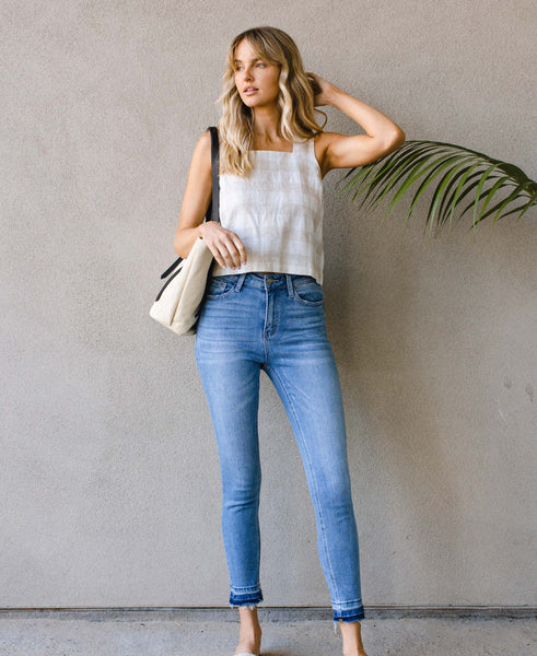Non Distressed Crop Skinny Jeans