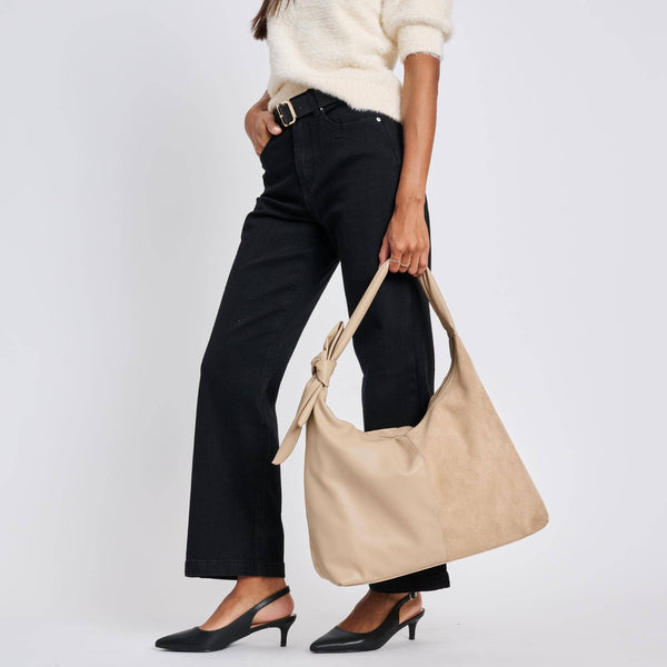 Hazel - Genuine Suede Knot Hobo