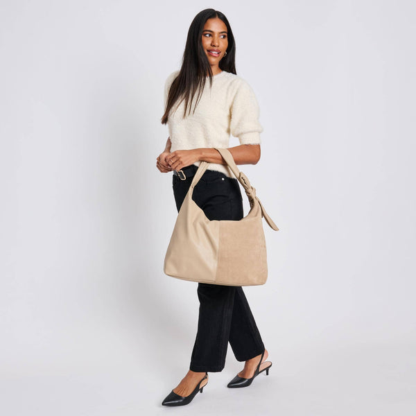 Hazel - Genuine Suede Knot Hobo