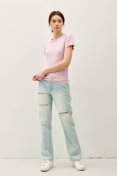 CLASSIC COTTON BLEND CREWNECK T-SHIRT