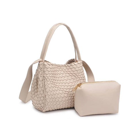 Roxy Woven Double Handle Crossbody - Ivory