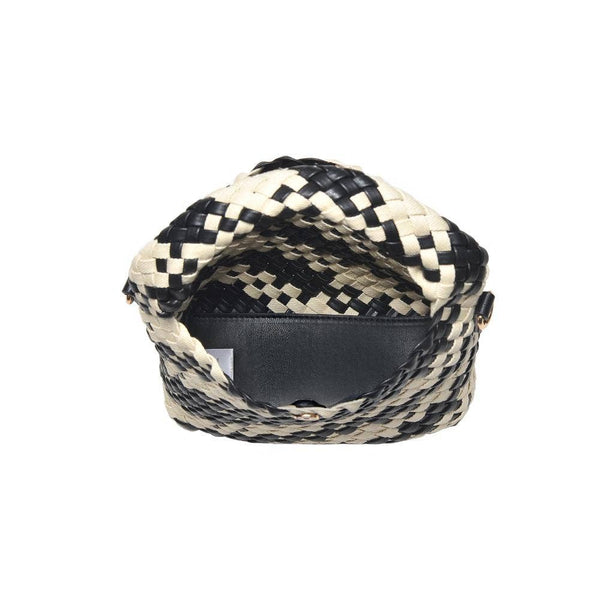 Jessamine Woven Crossbody - Black Ivory