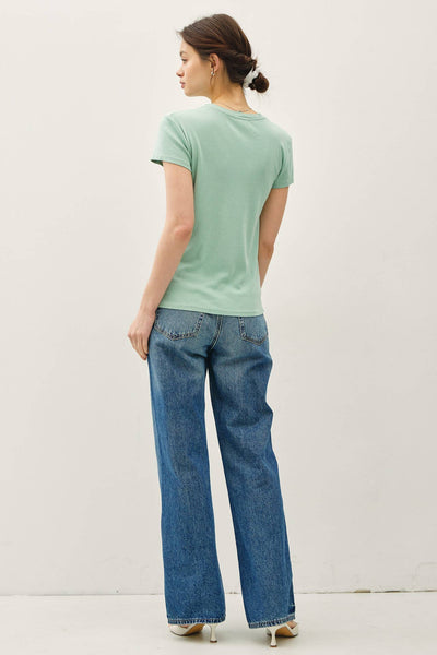 CLASSIC COTTON BLEND CREWNECK T-SHIRT