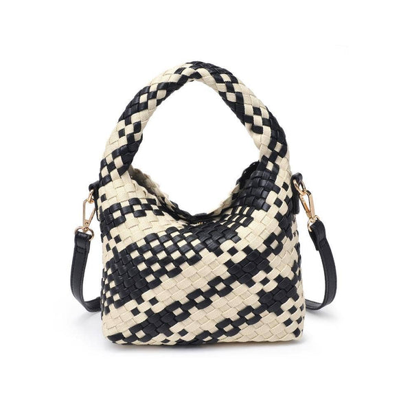 Jessamine Woven Crossbody - Black Ivory