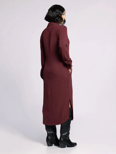 Dalia Dress - Cabernet
