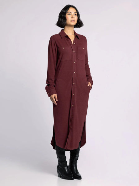 Dalia Dress - Cabernet