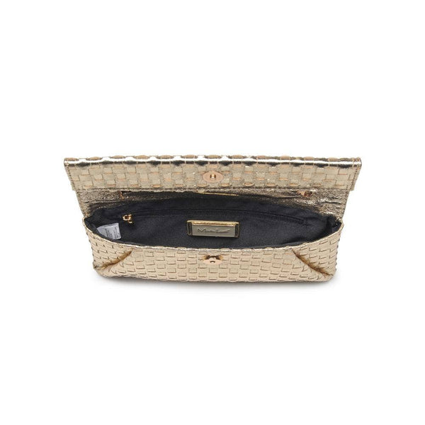 Priscilla Woven Clutch - Gold