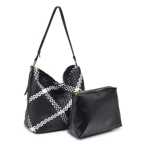 Noren Woven Hobo - Black Ivory