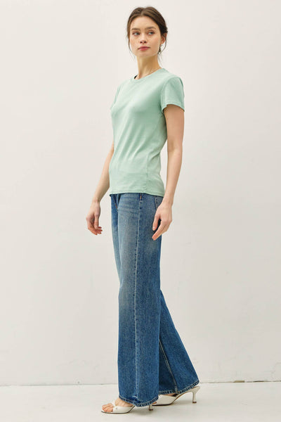 CLASSIC COTTON BLEND CREWNECK T-SHIRT