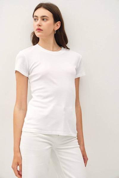 CLASSIC COTTON BLEND CREWNECK T-SHIRT