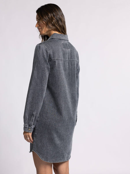Kieran Dress - Black Acid Wash