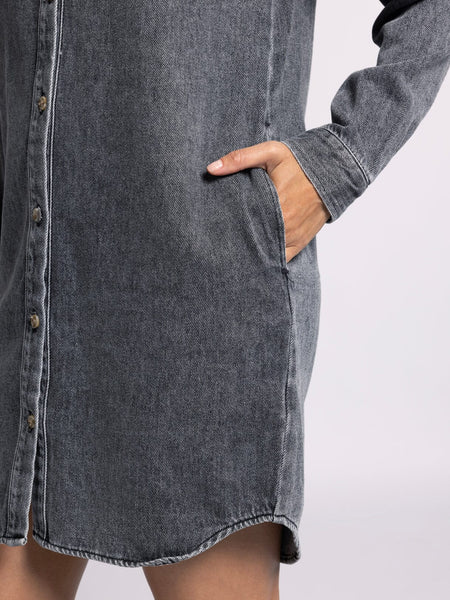 Kieran Dress - Black Acid Wash