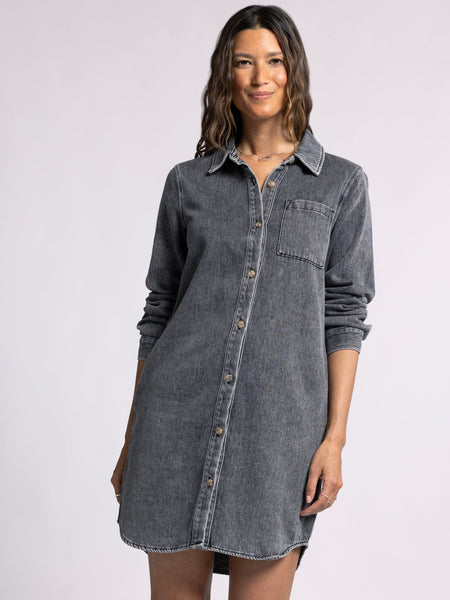 Kieran Dress - Black Acid Wash
