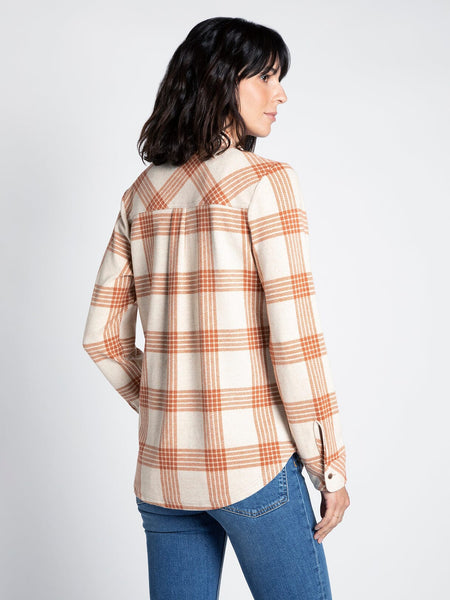 Lewis Shirt - Rust/Ivory Plaid